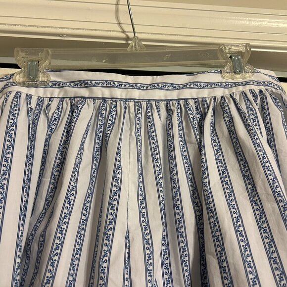 NWT CAROLINE CONSTAS Sz L White/Blue Teagen Floral Shorts - Picture 5 of 8